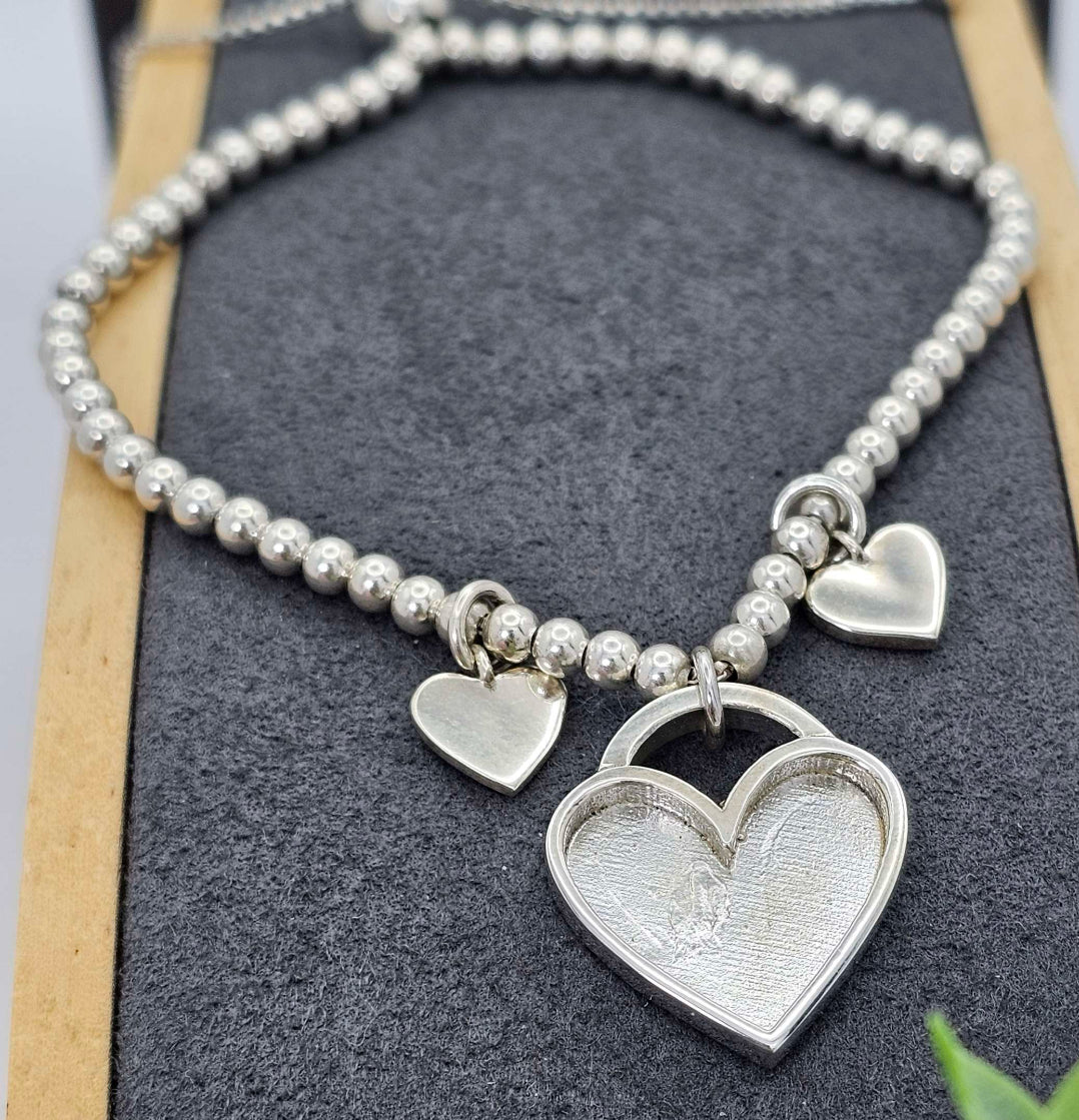 Beaded Heart Bracelet