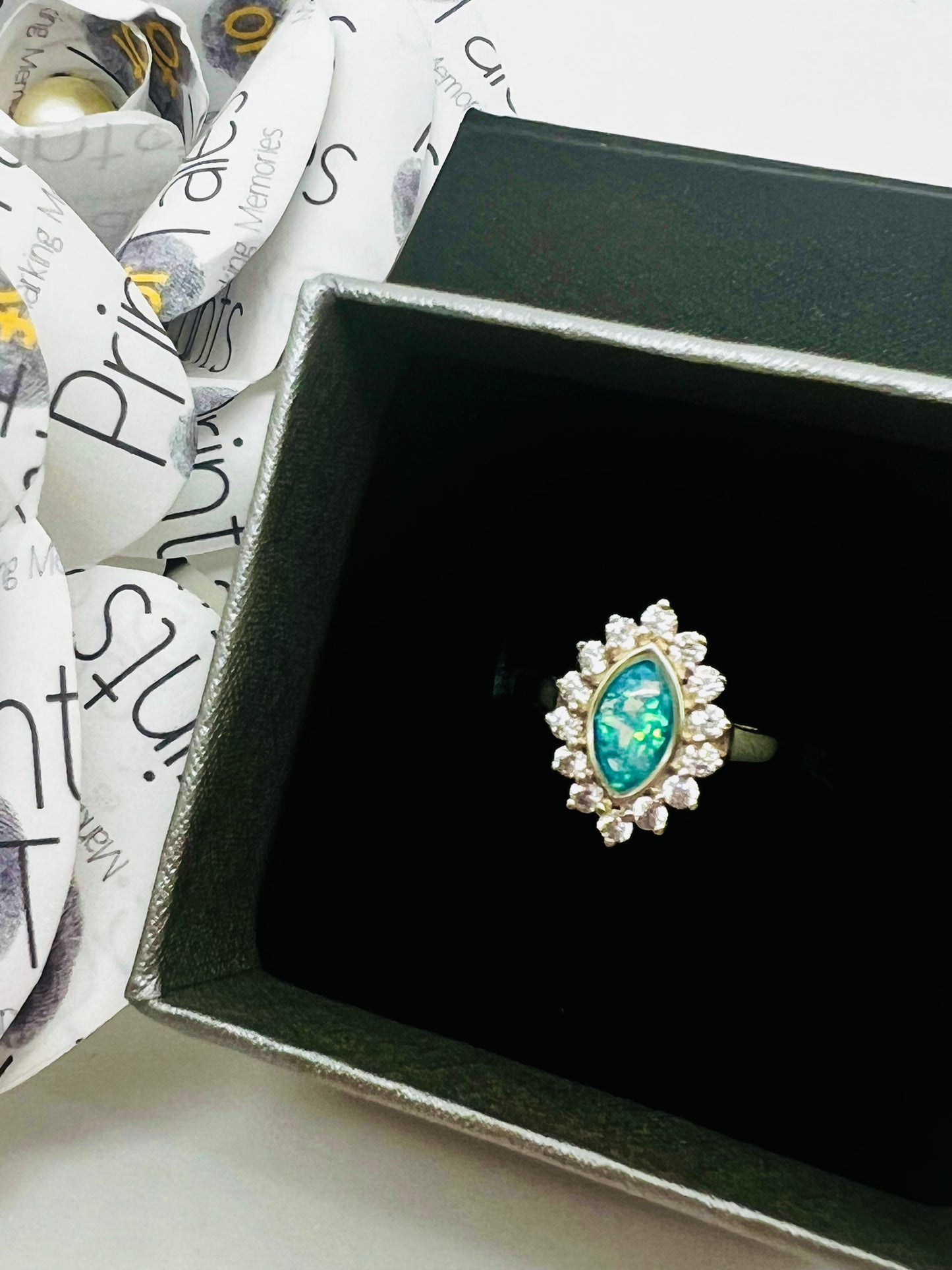 Cubic Zirconia Marquise Ring