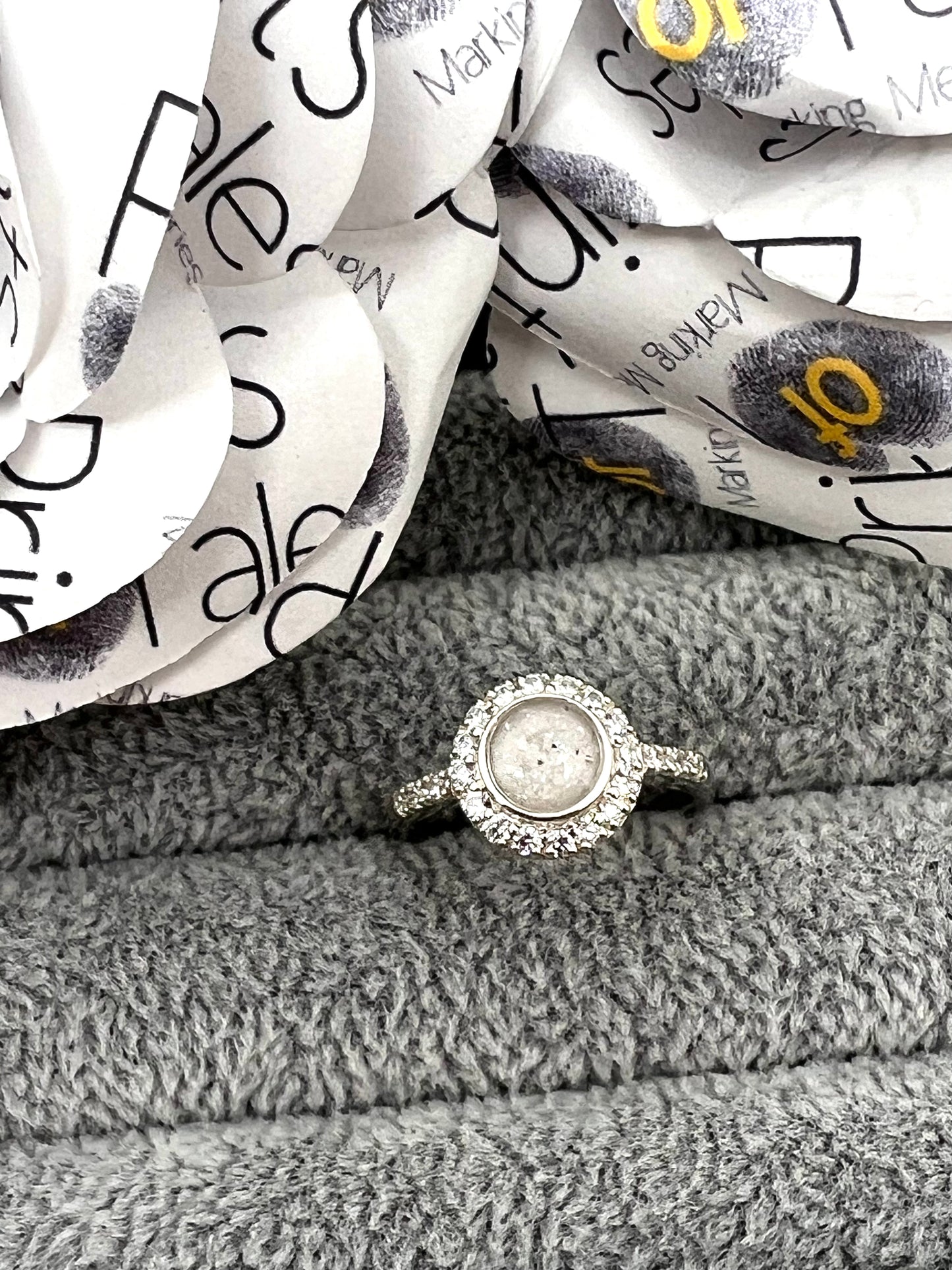 Halo Cubic Zirconia Ring