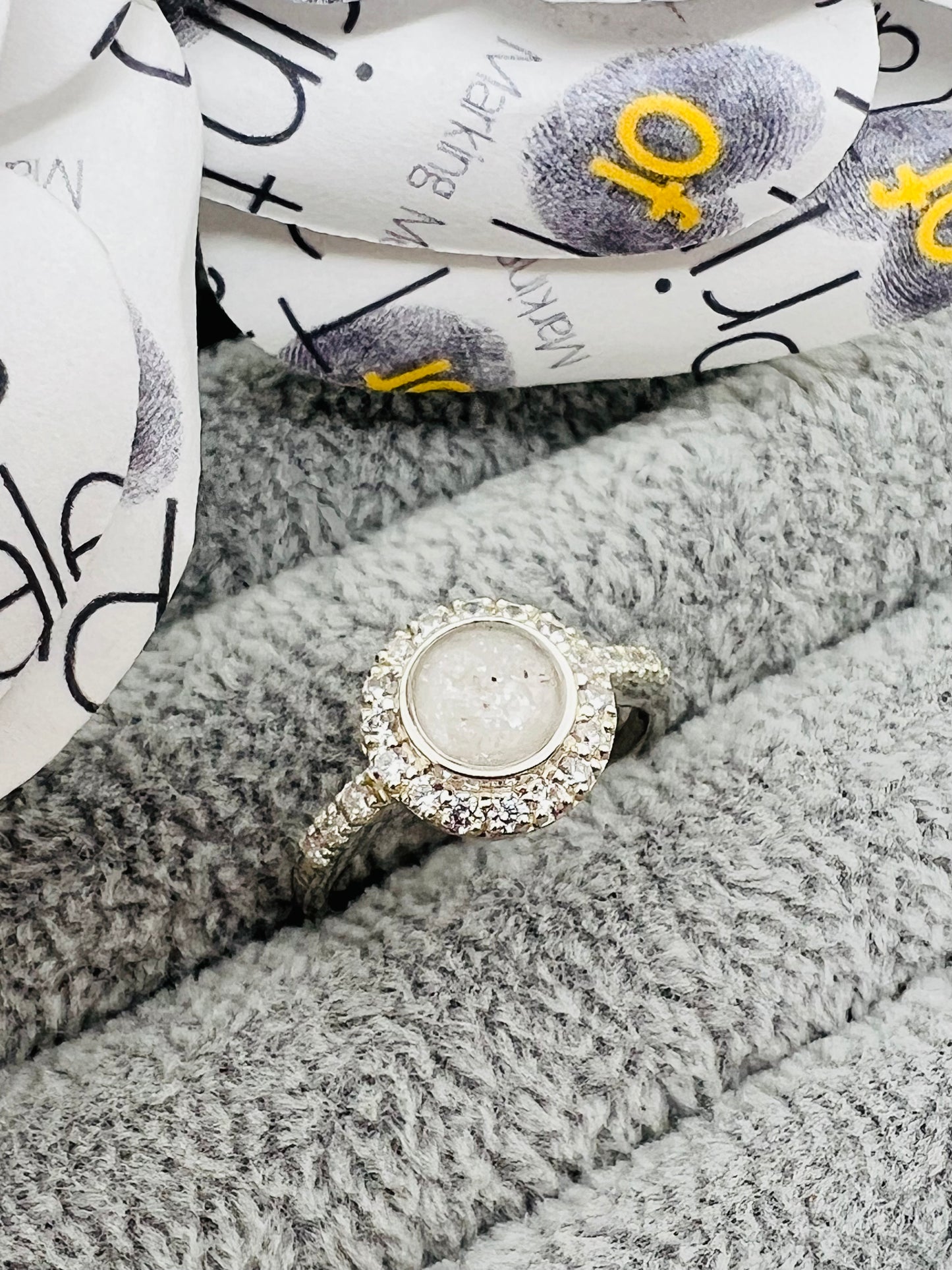 Halo Cubic Zirconia Ring