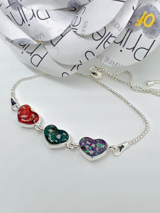 Three Heart Bracelet