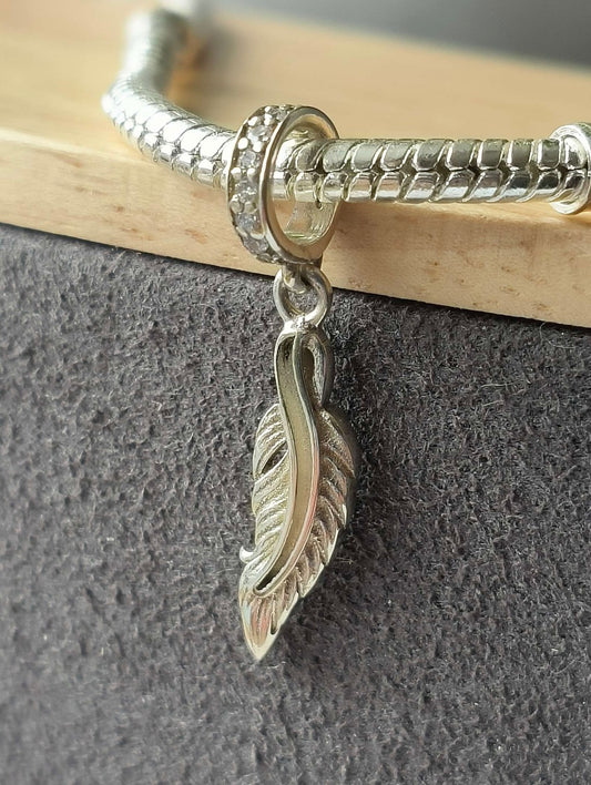 Feather Dangle Charm