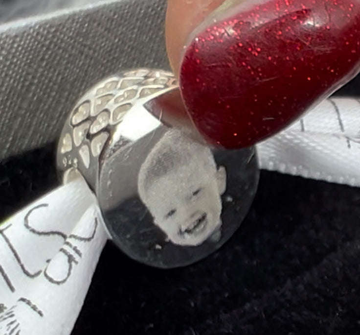 Round Cubic Zirconia Charm