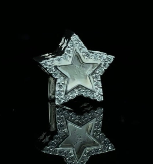 Cubic Zirconia Star Charm