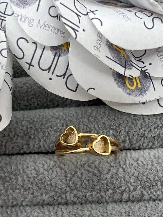 Twin Heart Ring