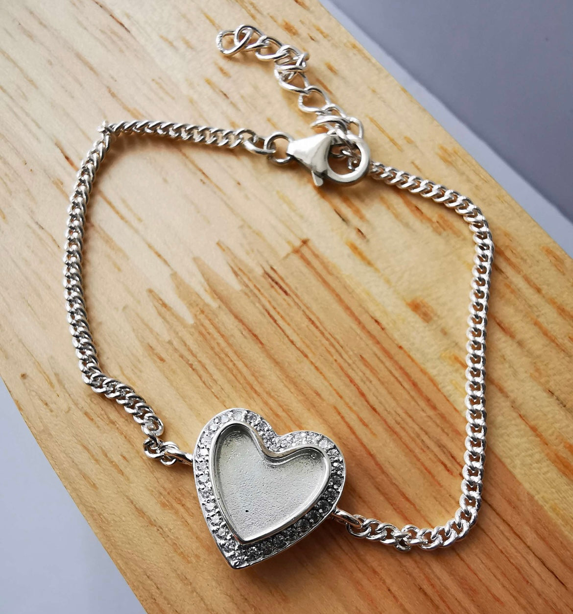 Heart Bracelet with Cubic Zirconia
