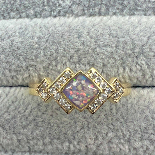 Art Deco Cubic Zirconia Ring