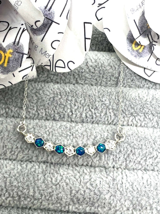 8 Stone Cubic Zirconia Pendant