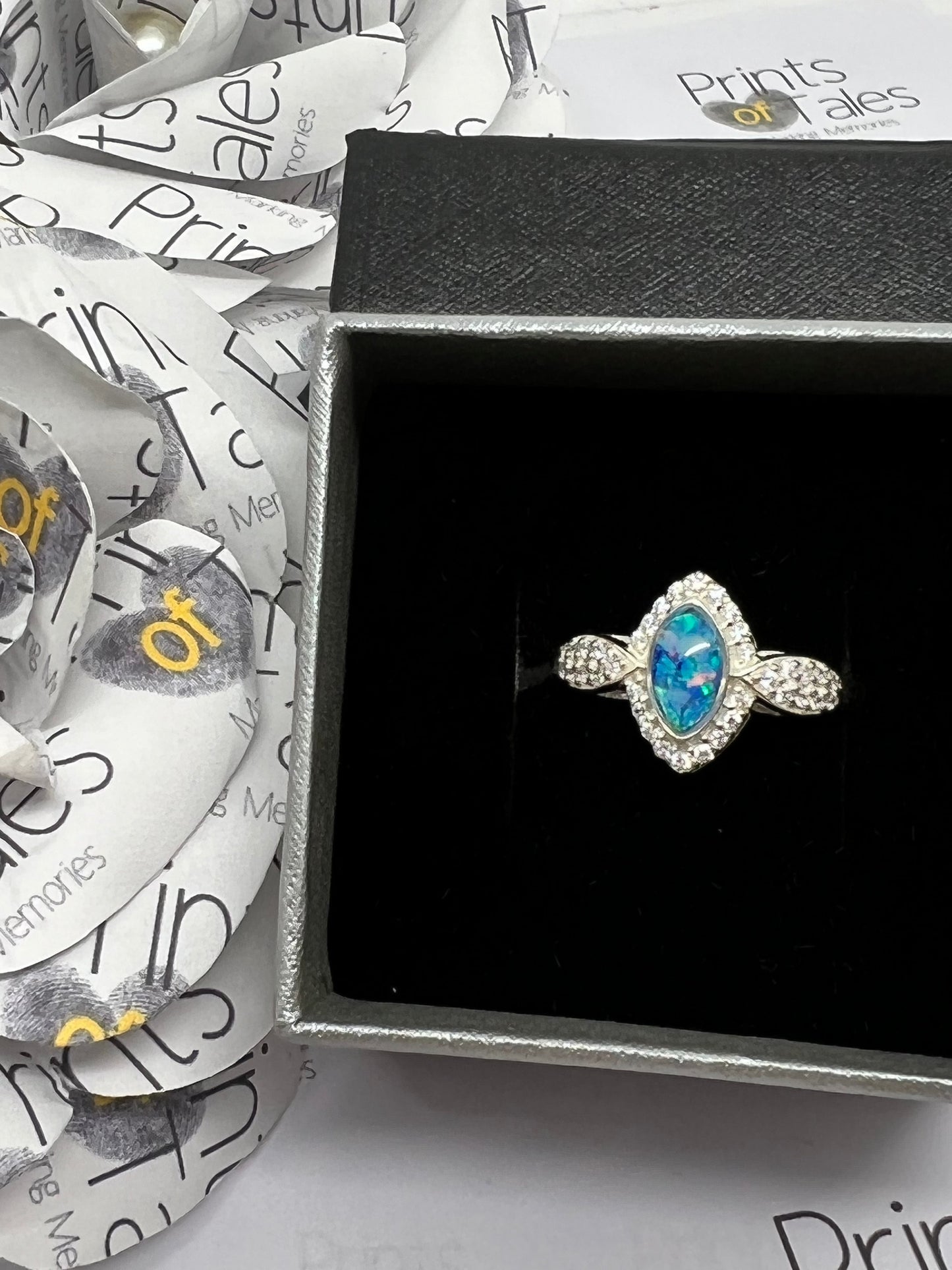 Almond Eye Cubic Zirconia Ring