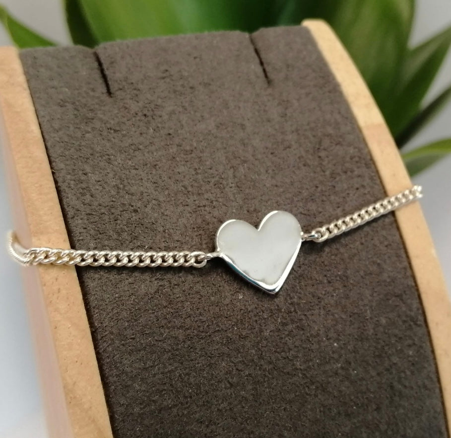 Engraved Heart Bracelet