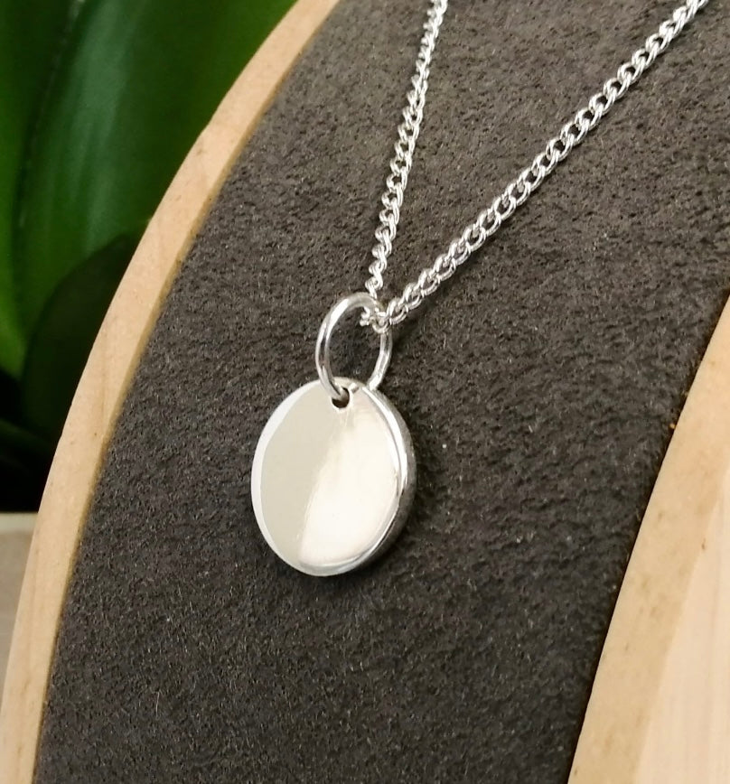 Engraved Round Pendant