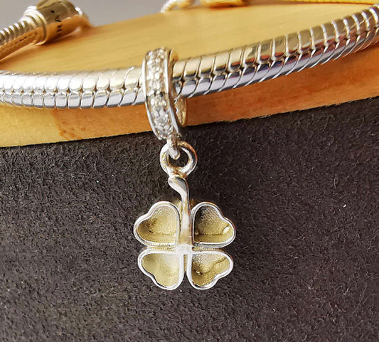 Dangle Four Leaf Clover Charm