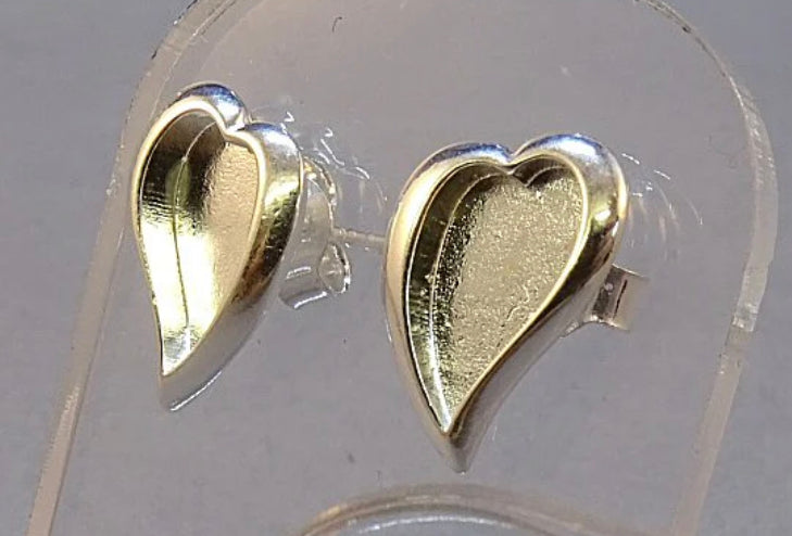 Lazy Heart Studs