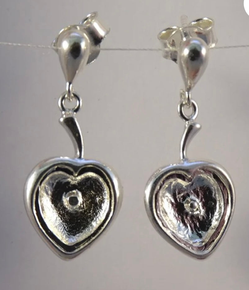 Heart Drop Earrings