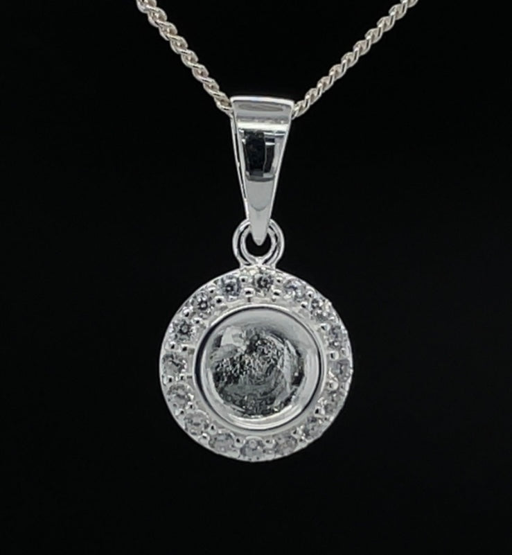 Round Pendant with Cubic Zirconia