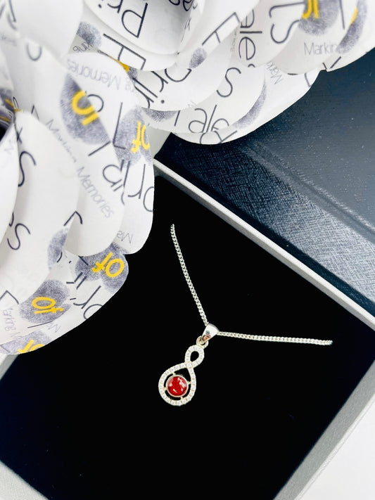 Cubic Zirconia Infinity Pendant